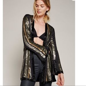 Free people stripe Bianca jacket